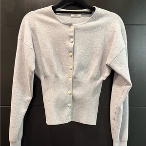 Wilfred Light Gray Button-Up Golightly Cardigan